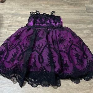 Purple & Black Costume Dress
